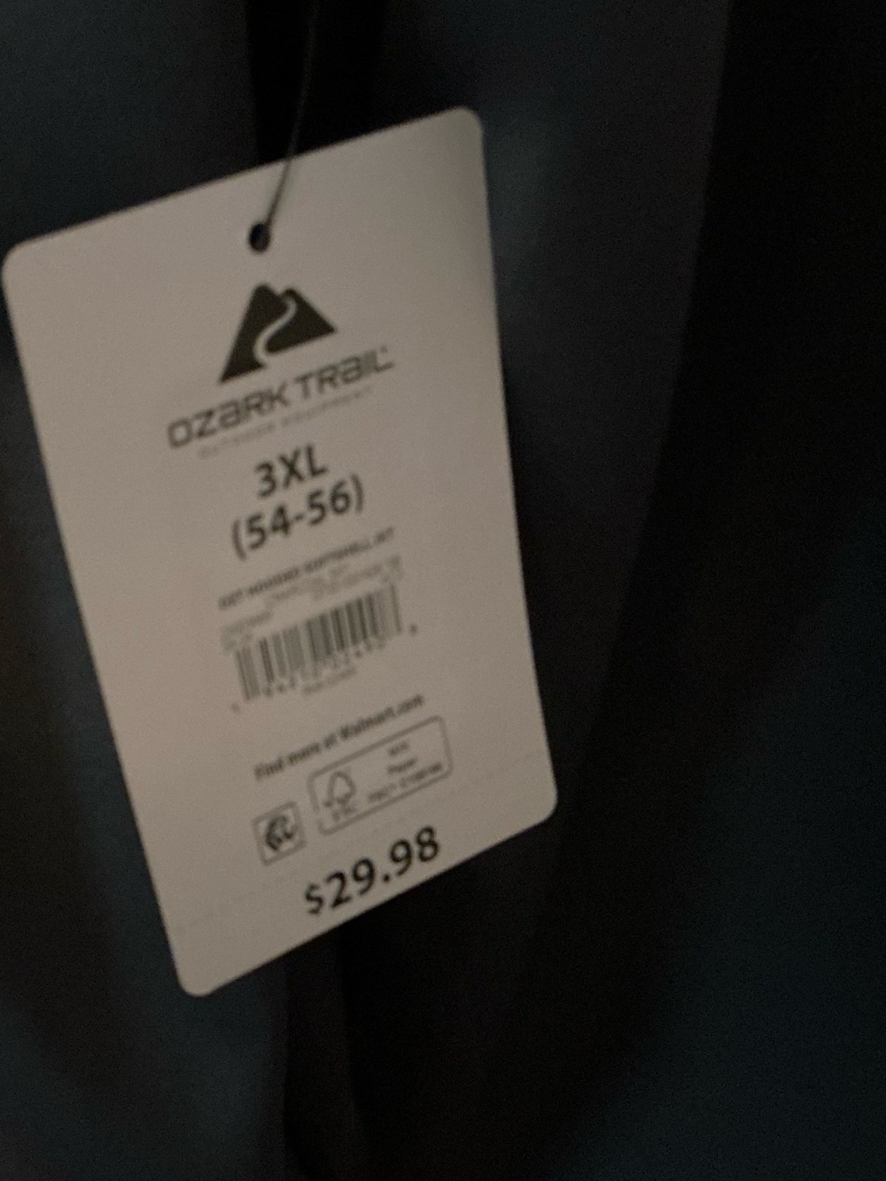 Ozark Trail dark gray Fleece Jacket with Orange Logo Tag - Picture 5 of 6